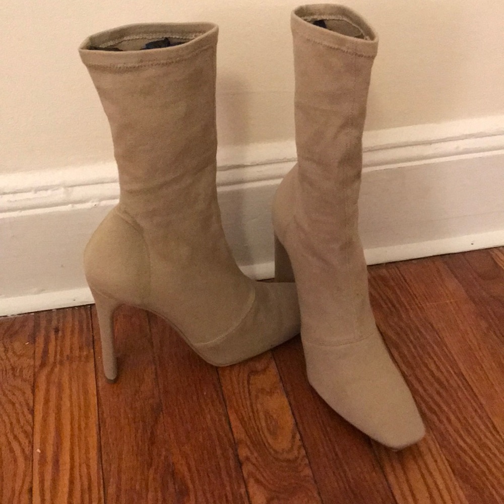 Yeezy season 6 stretch canvas ankle boot